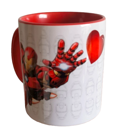 Mug IRON MAN - TE ENTREGO MI CORAZÓN... (Nombre)
