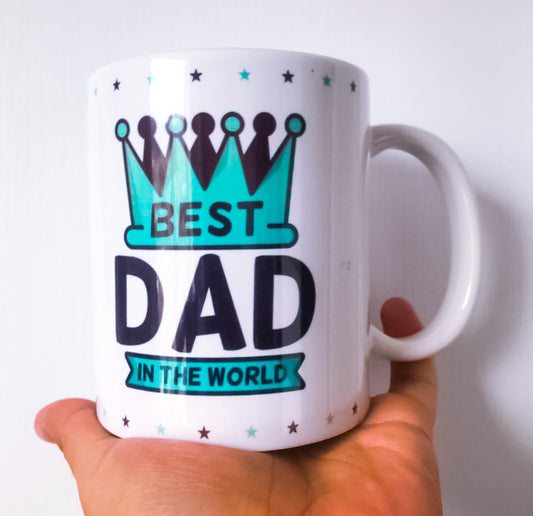 Mug BEST DAD IN THE WORLD (Frase)