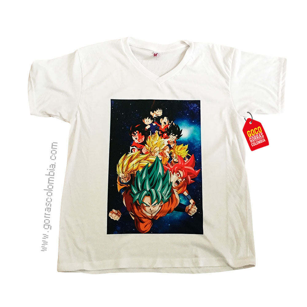 Camiseta DRAGON BALL GOKU TRANSFORMACIONES