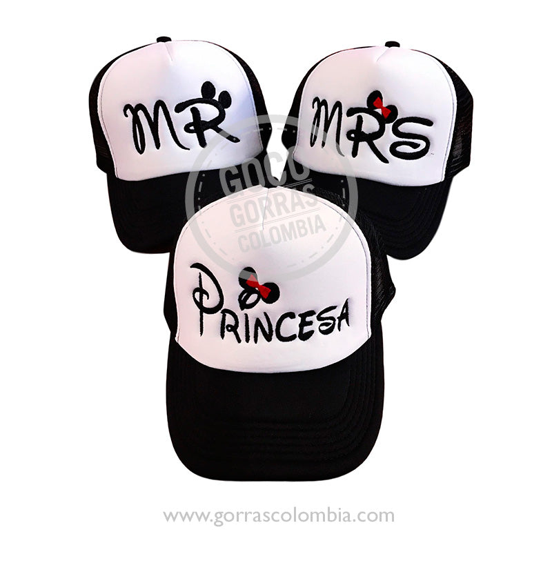 Gorras MR, MRS Y PRINCESA