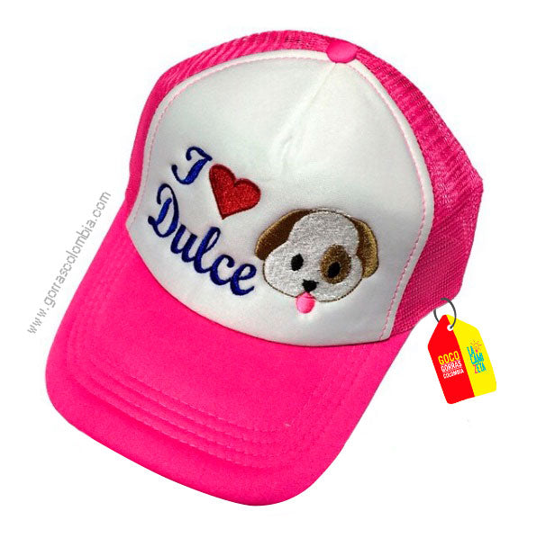 Gorra EMOJI PERRO - I LOVE (Nombre)