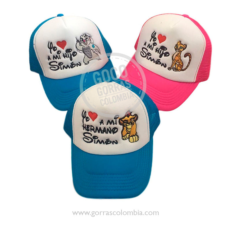 Gorras LA GUARDIA DEL LEÓN - YO AMO A... (Parentesco-Nombre)