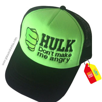 Gorra HULK - DON´T MAKE ME ANGRY