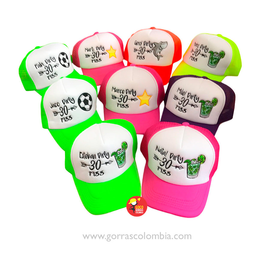 Gorra CUMPLEAÑOS - DIRTY (Nombre-Edad-Año)