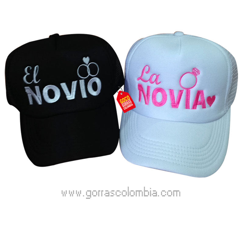 Gorras EL NOVIO Y LA NOVIA