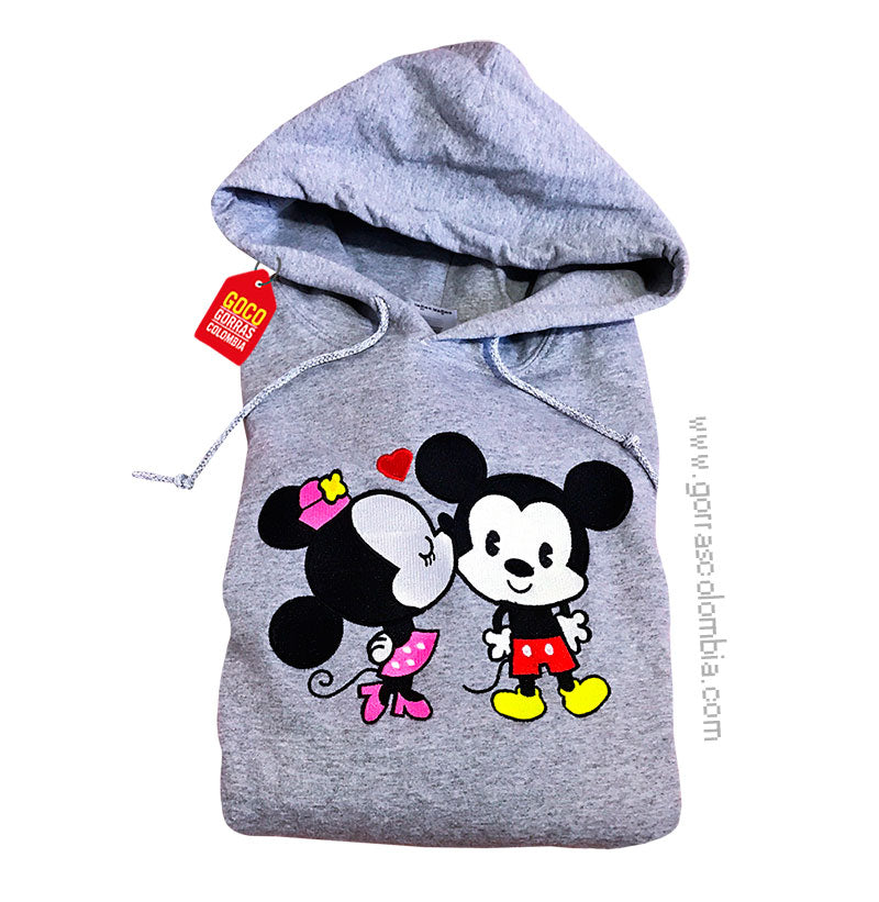 Buzo MINNIE BESANDO A MICKEY (Nombre)