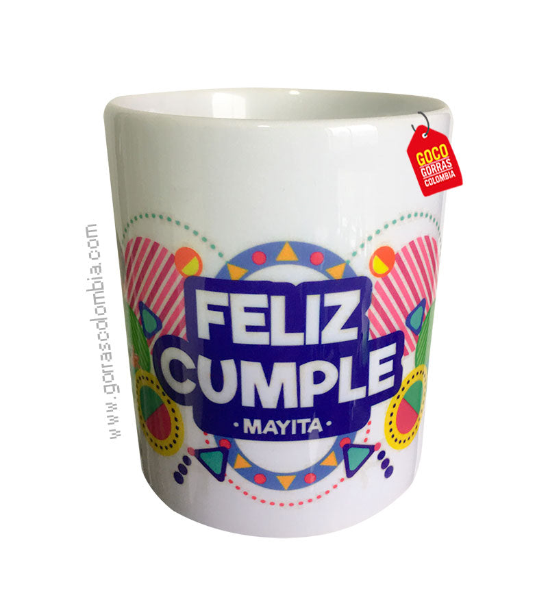 Mug FELIZ CUMPLE (Nombre)