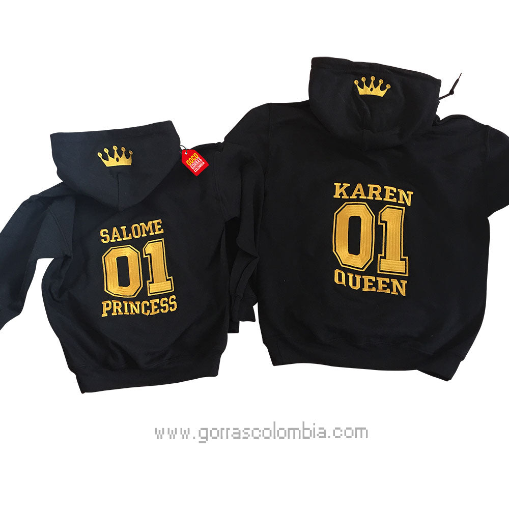 Buzo QUEEN / PRINCESS (Nombre-Número)