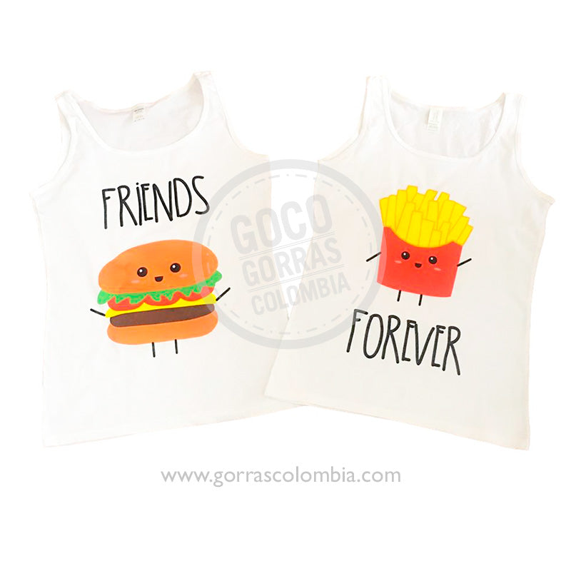 Esqueleto FRIENDS FOREVER - HAMBURGUESA / PAPITAS