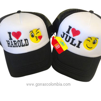 Gorra EMOJI - I LOVE (Nombre)