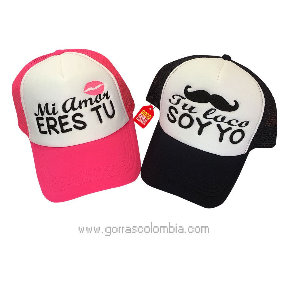 Gorra BESO / MOSTACHO - MI AMOR ERES TU