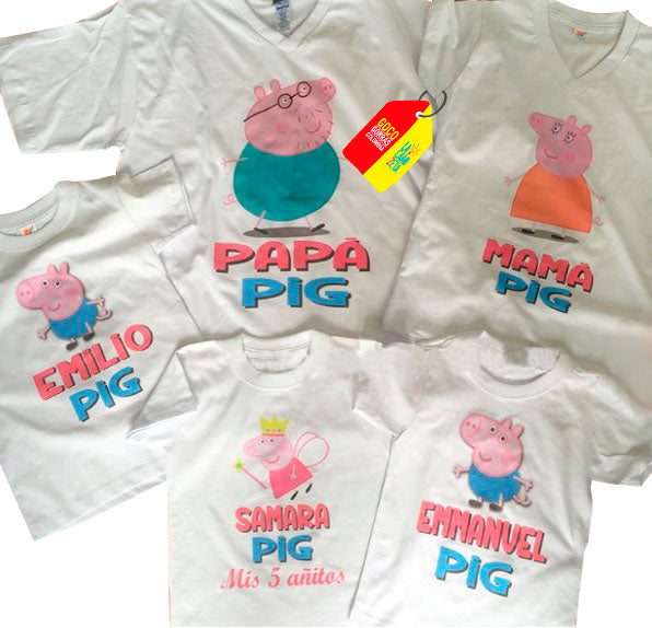Camiseta FAMILIA PEPPA PIG