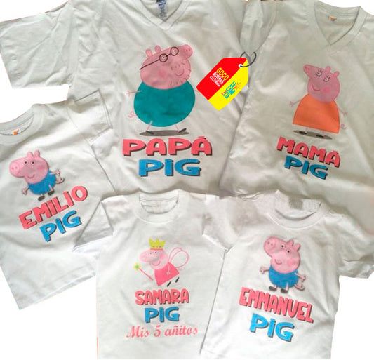 Camiseta FAMILIA PEPPA PIG