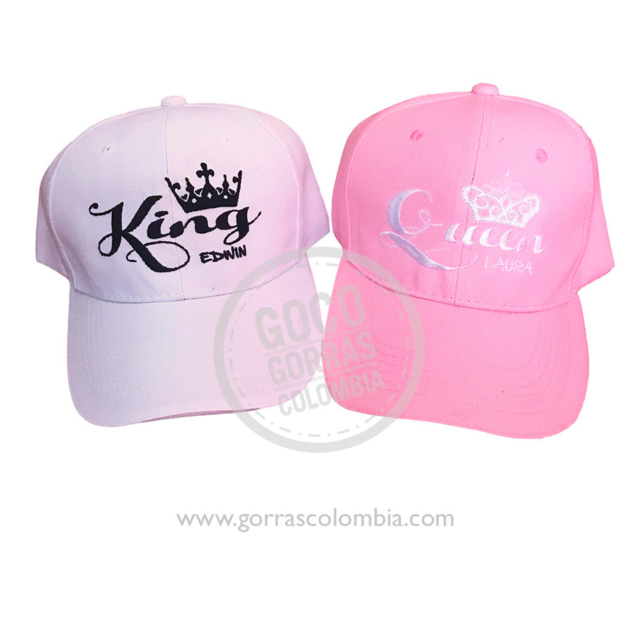 Gorras KING Y QUEEN (Nombres)