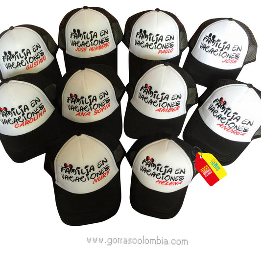 Gorras MICKEY - FAMILIA EN VACACIONES (Nombre)