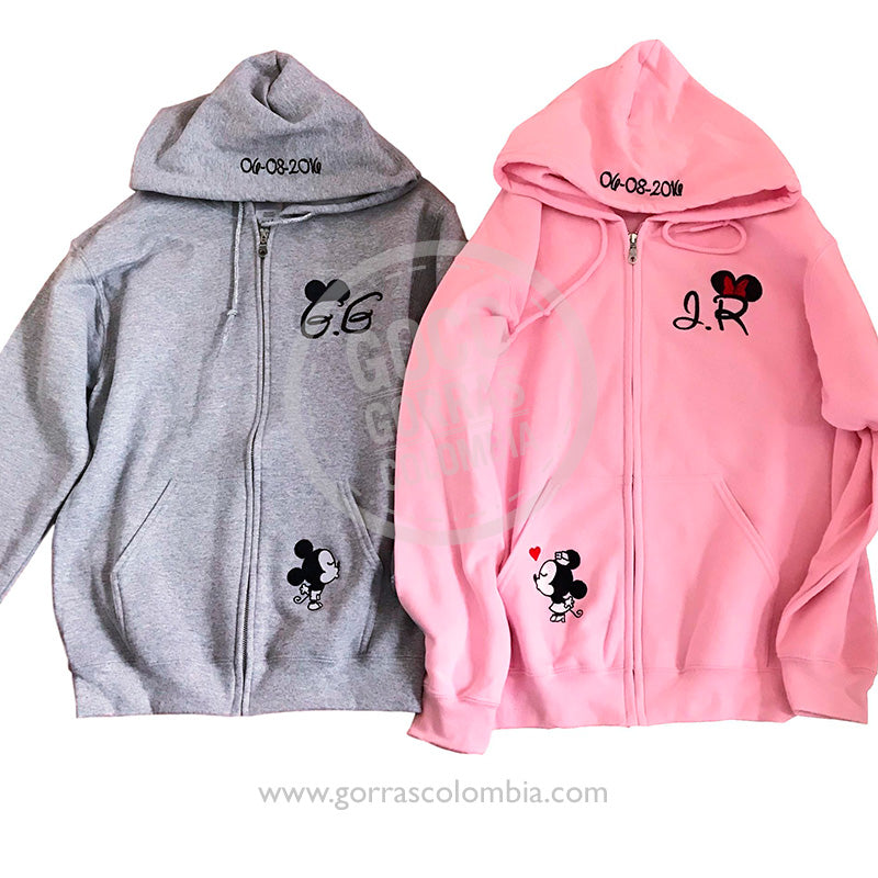 Buzo MICKEY / MINNIE (Iniciales-Fecha)