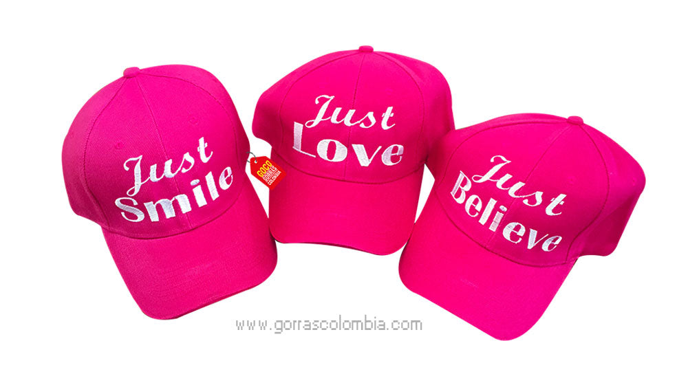 Gorra FRASE JUST SMILE, LOVE & BELIEVE