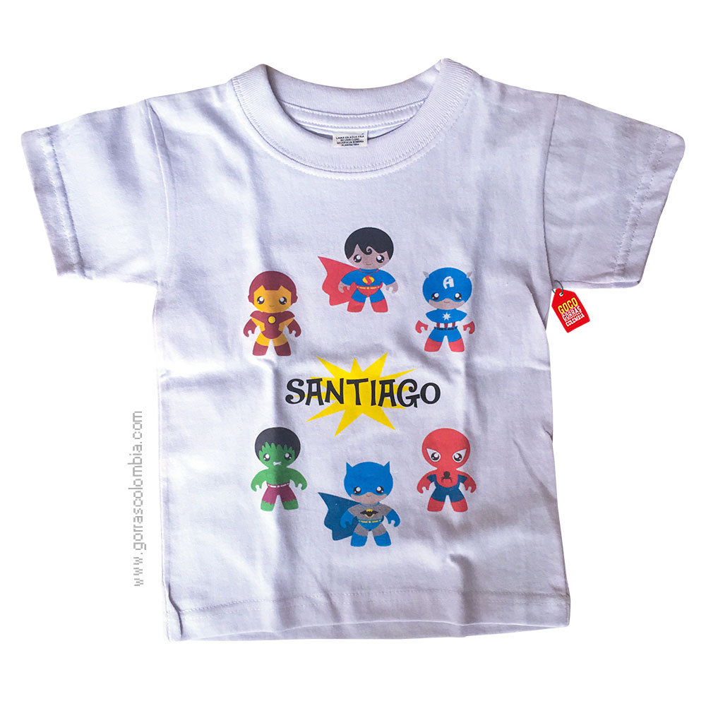 Camiseta SUPER HEROES