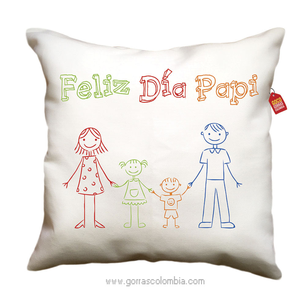 Cojín FELIZ DÍA PAPI (Texto)