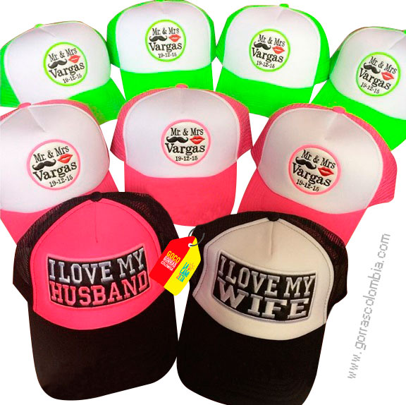 Gorra BODA - MR Y MRS (Apellido-Fecha)