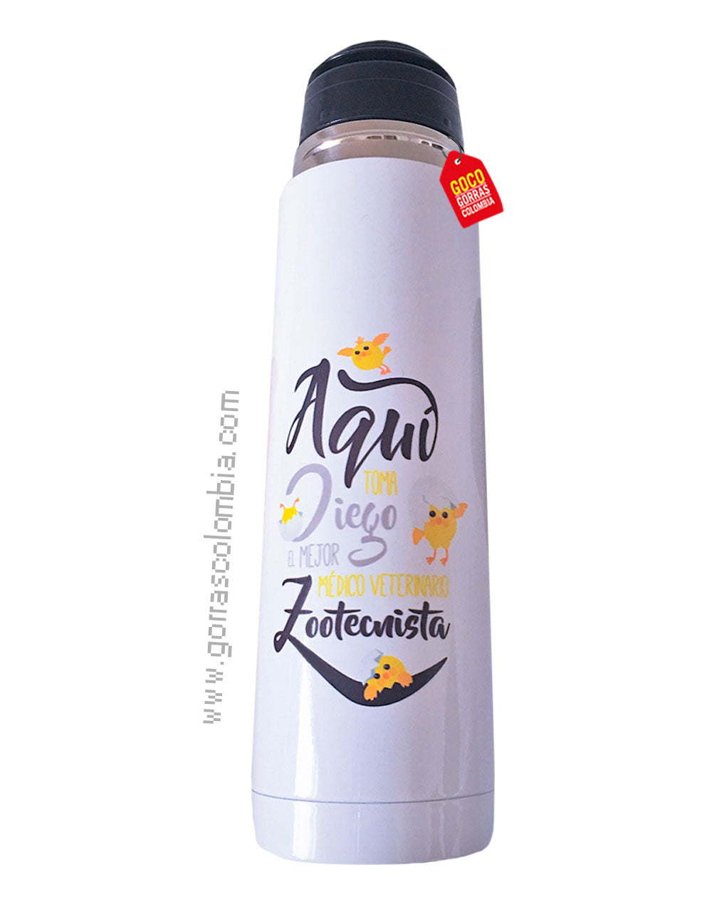 Termo AQUÍ TOMA EL MEJOR VETERINARIO... (Frase)