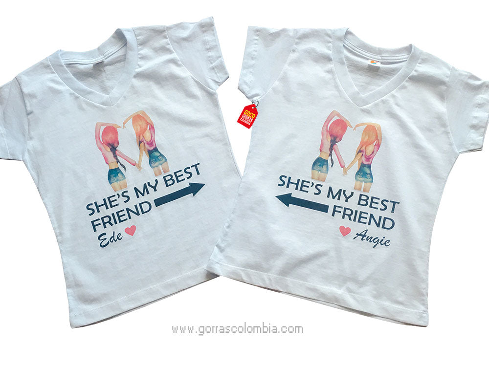 Camiseta MUÑECAS - SHE´S MY BEST FRIEND