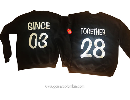 Buzo TOGETHER / SINCE (Fecha)