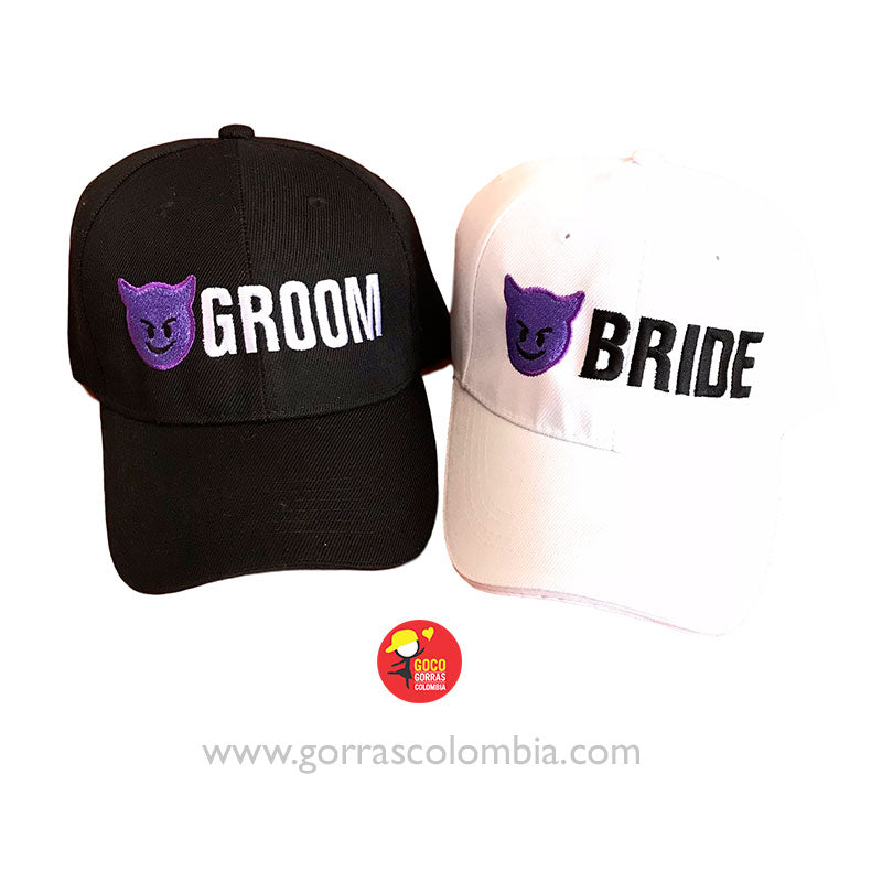 Gorras EMOJI DIABLO - GROOM & BRIDE