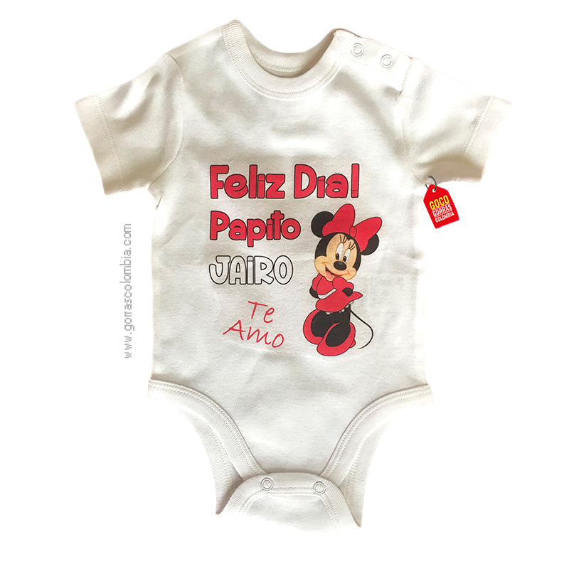 Body FELIZ DÍA PAPITO - MINNIE (Frase)