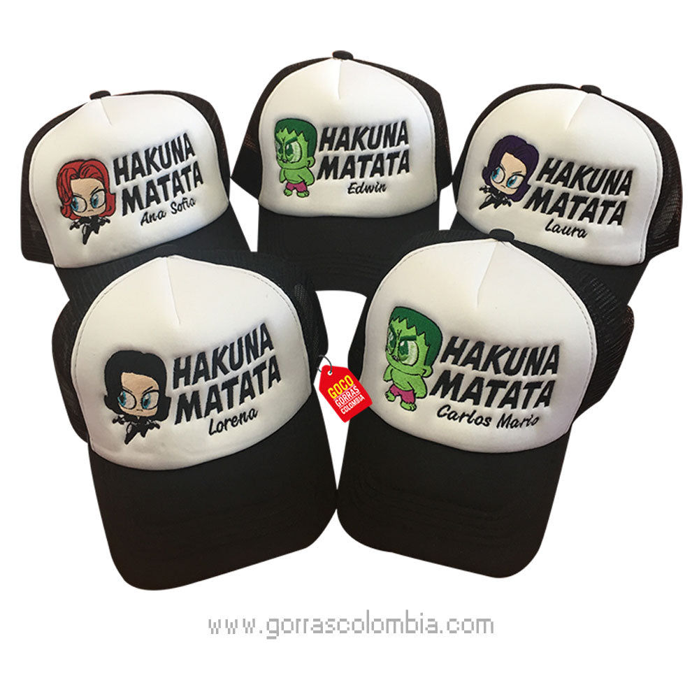 Gorra SUPER HÉROE - HAKUNA MATATA (Nombre)