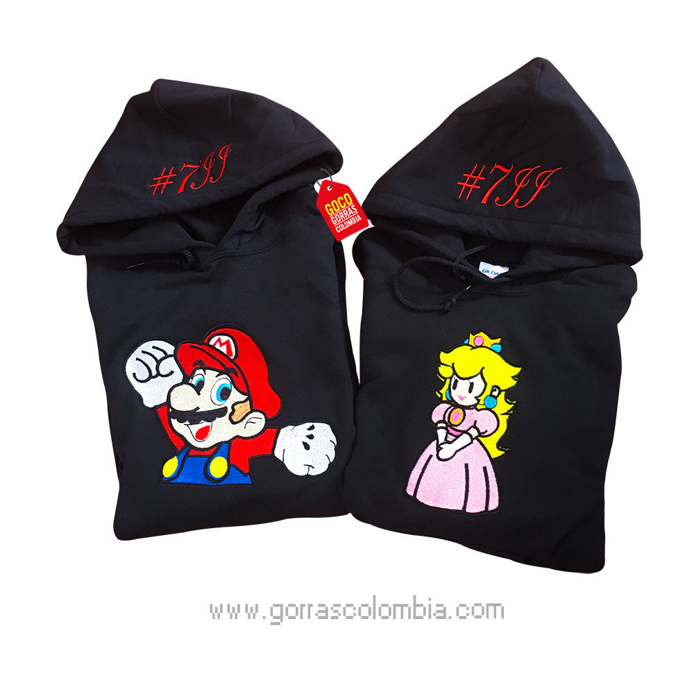 Buzo SUPER MARIO / PRINCESA (Número-Iniciales)