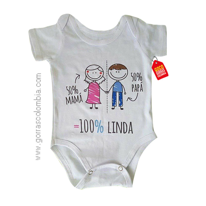 Body 50% MAMÁ + 50% PAPÁ... (Texto)