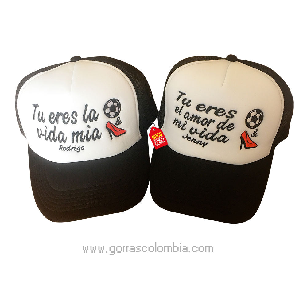 Gorras BALÓN Y TACÓN - MI VIDA (Nombres)