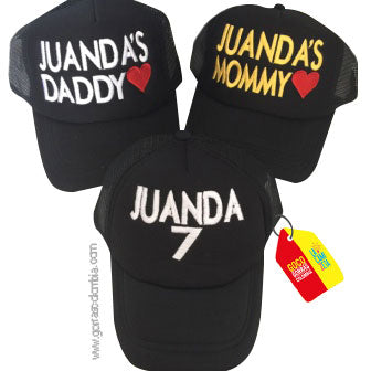 Gorras PAPÁS DE... (Nombre-Número)