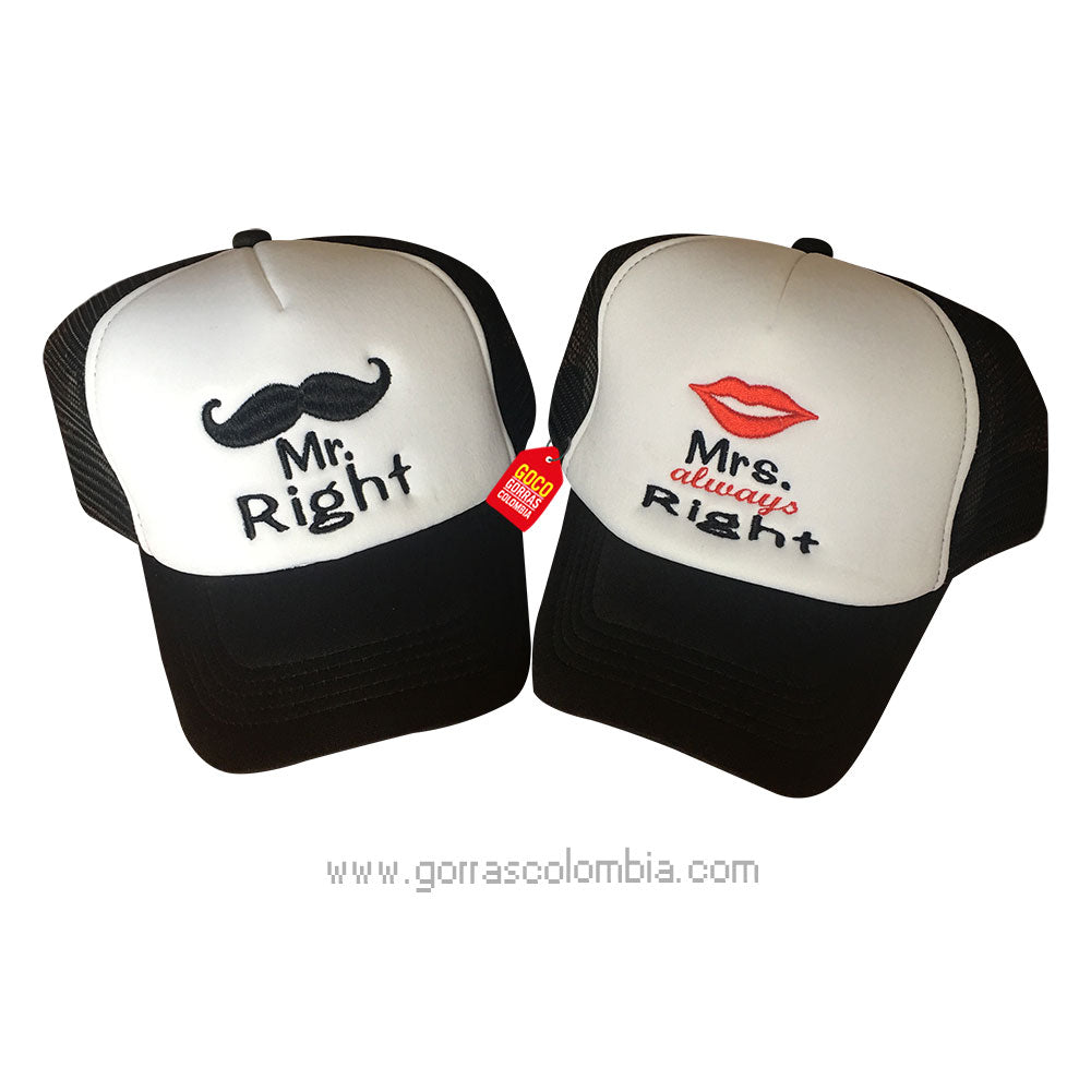 Gorras MR. Y MRS. - ALWAYS RIGHT