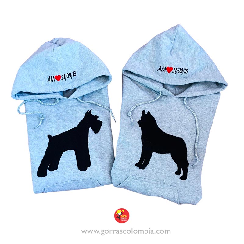 Buzo PERRO / PERRA (Iniciales-Fecha)