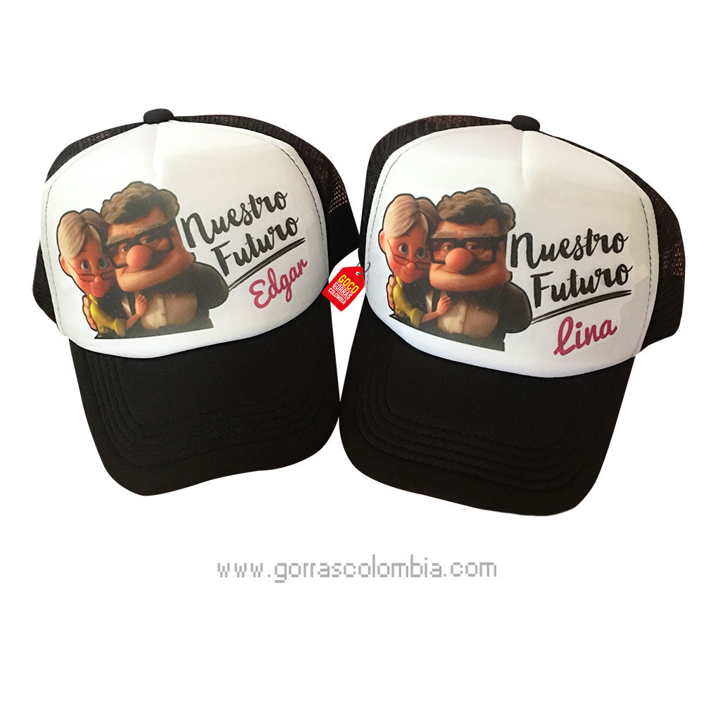 Gorras UP ELLIE Y CARL - NUESTRO FUTURO (Nombres)
