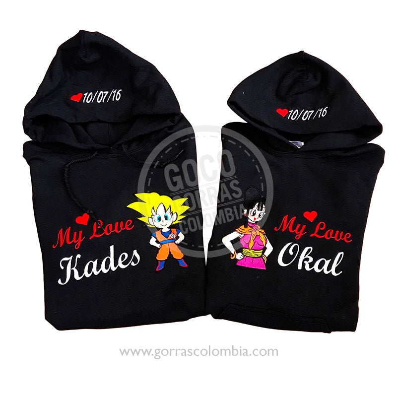 Buzo GOKU / MILK - MY LOVE... (Nombre-Fecha)