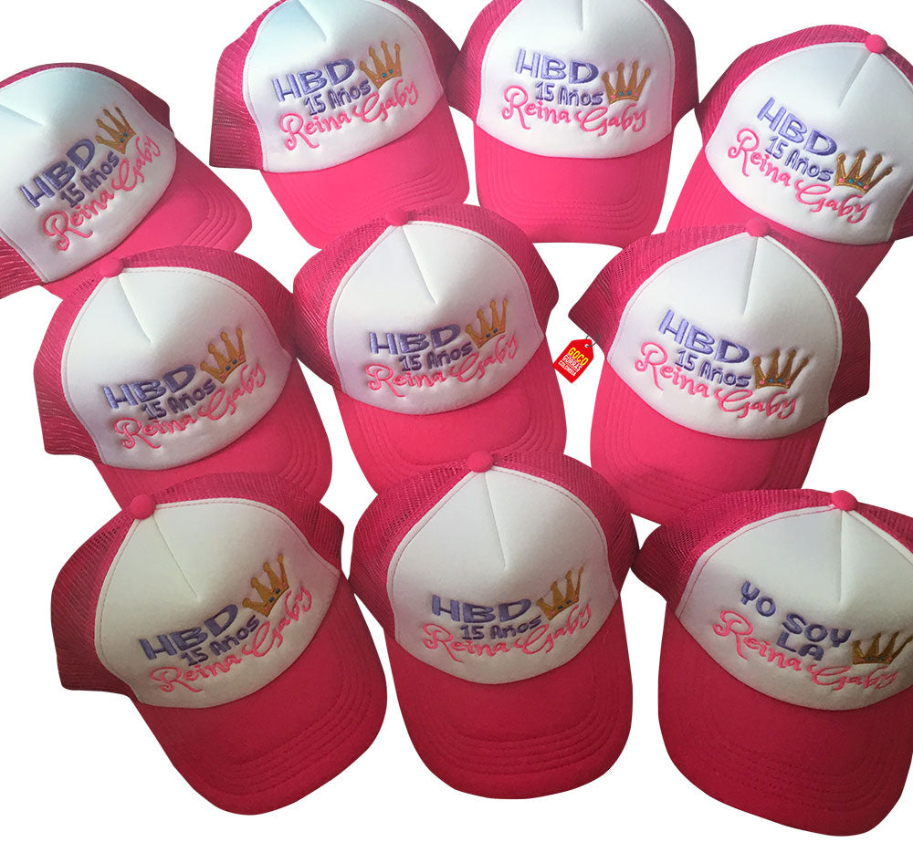 Gorra HBD QUINCE AÑOS (Nombre-Años)