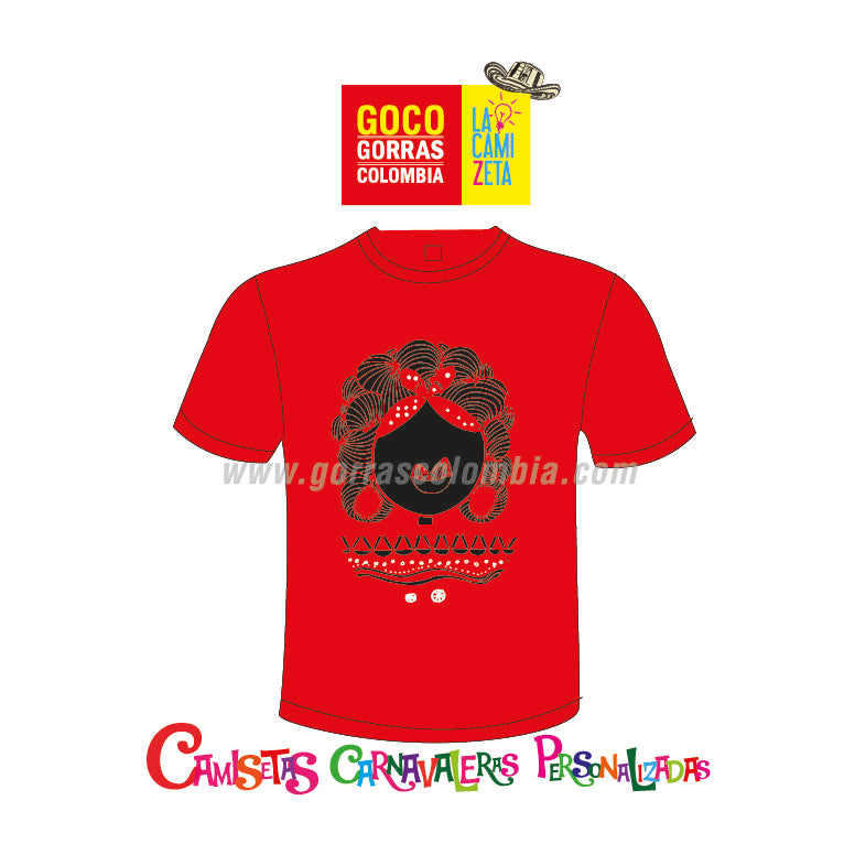 Camiseta Carnavalera NEGRITA PULOY