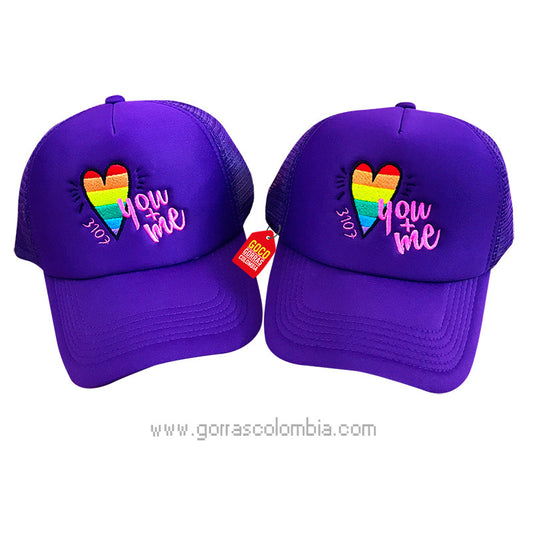 Gorras CORAZÓN - YOU AND ME (Fecha)
