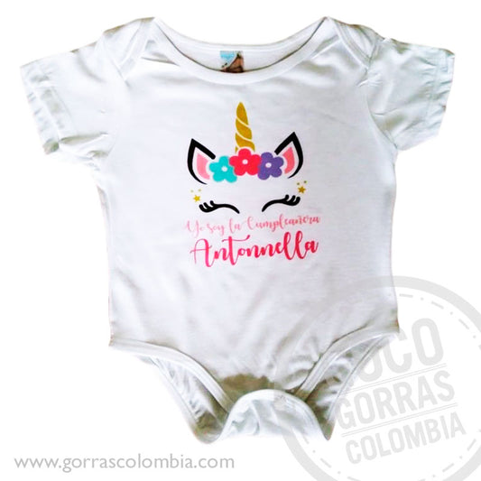 Body UNICORNIO CUMPLEAÑOS (Nombre)