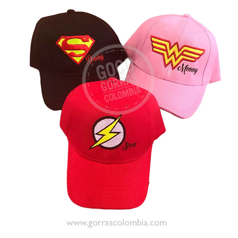 Gorra SUPER HÉROE - DADDY / MOMMY / SON