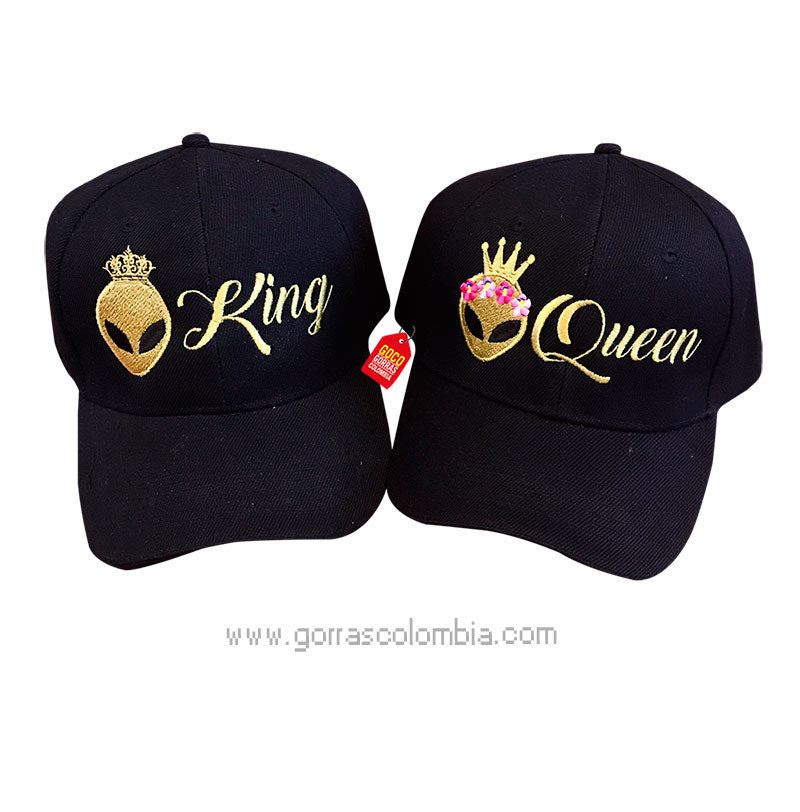 Gorras KING Y QUEEN - ALIEN