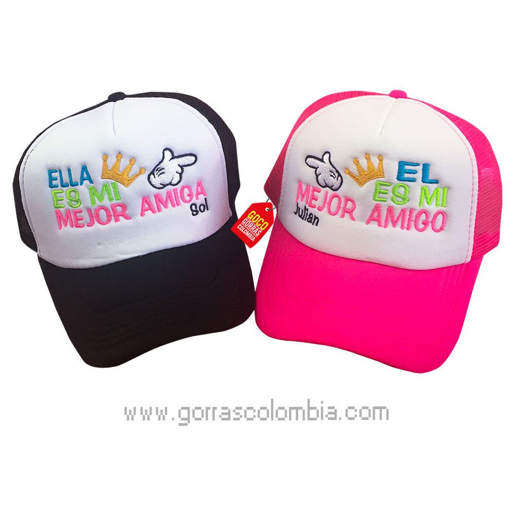 Gorras MEJORES AMIGOS (Nombres)