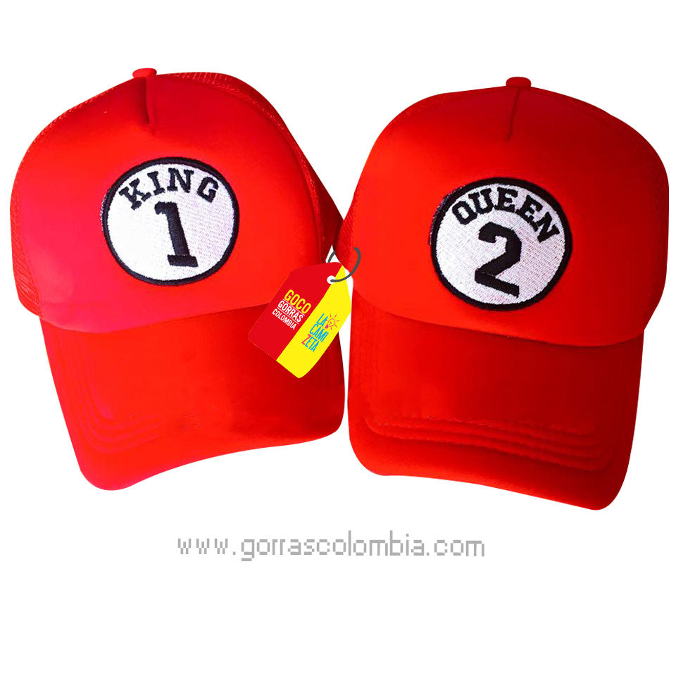 Gorras KING 1 Y QUEEN 2