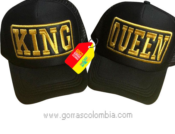 Gorras KING Y QUEEN