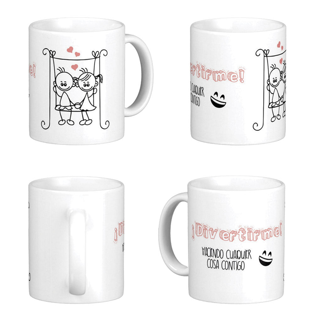 Mug ¡DIVERTIRME! (Frase)