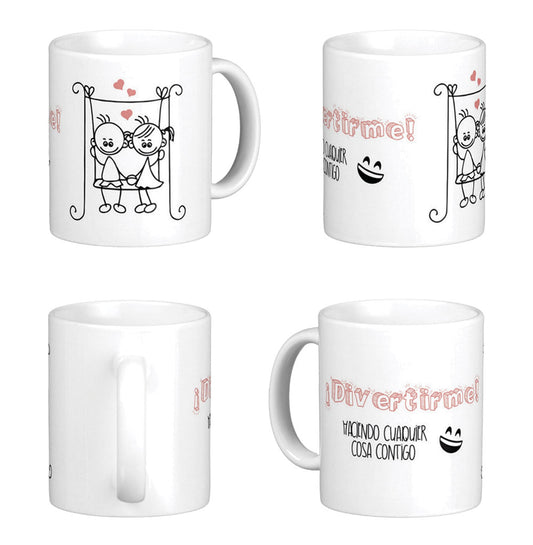 Mug ¡DIVERTIRME! (Frase)
