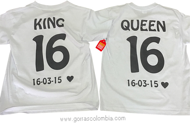 Camiseta KING / QUEEN
